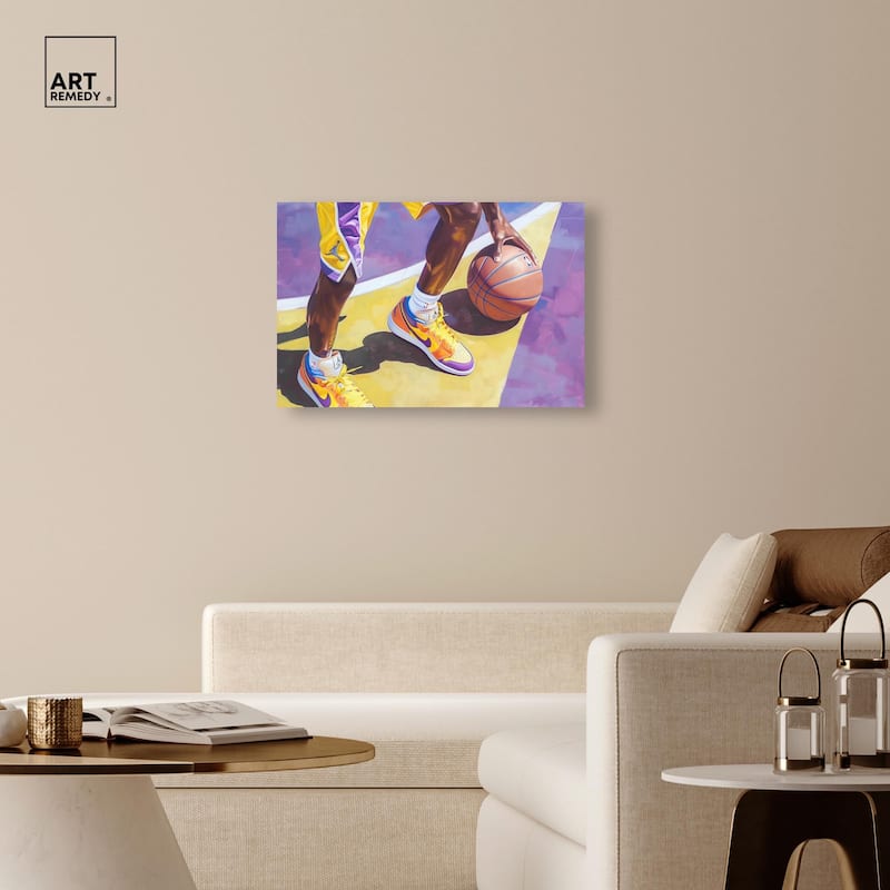 Legend Court Canvas by Art Remedy, Gallery Wrapped