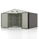 preview thumbnail 40 of 51, Patiowell 10' x 8'/10' x 10'Metal Outdoor Storage Shed with Goods Shelves/Floor Frame Garden Tool Shed for Backyard Garden 10' x 10' with Shelf - Grey