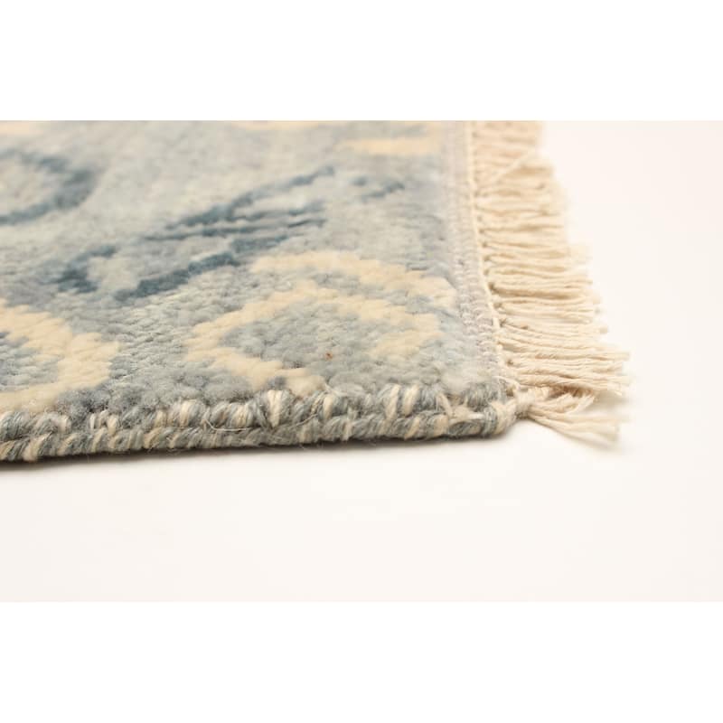 ECARPETGALLERY Hand-knotted Mystique Grey Wool Rug - 4' 9" x 5' 2"