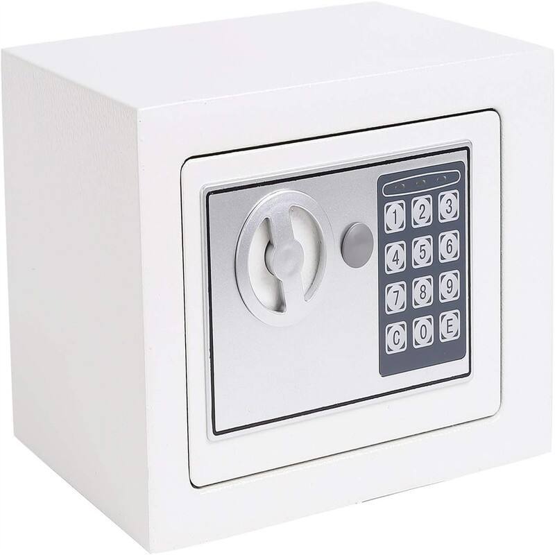 Electronic Security Safe Box - White