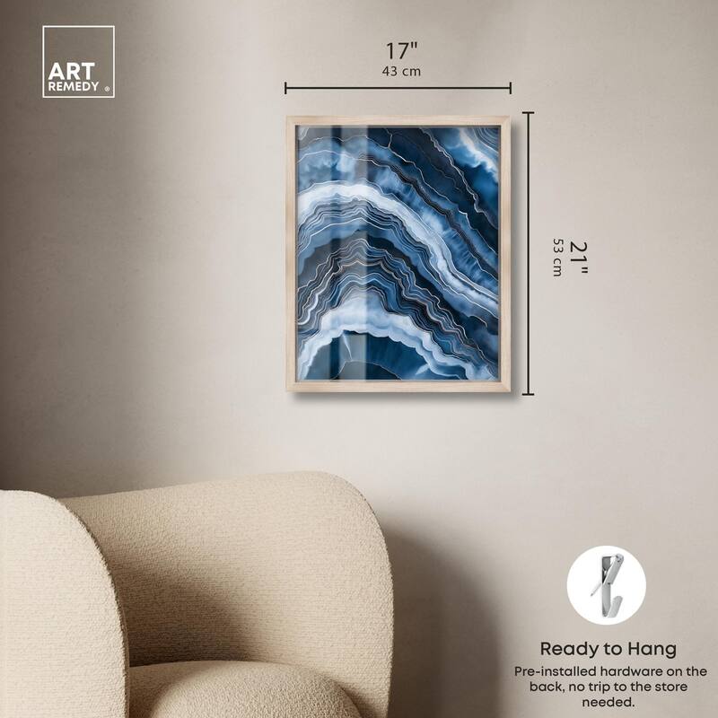 Azure Abyss Layers Shadowbox by Art Remedy