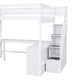 preview thumbnail 6 of 22, Full Size Loft Bed with Desk and Storage