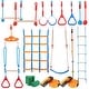 preview thumbnail 2 of 22, Ninja Warrior Obstacle Course for Kids Backyard Toys Training Equipment Set 2 x 60 ft