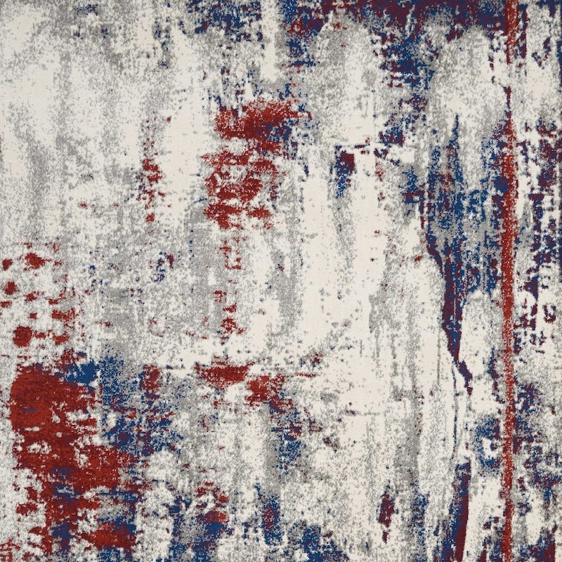 Heyu Power Loomed Abstract Modern Non Skid Stain Resistant Area Rug By HomeRoots - 153' X '111' X '0.5