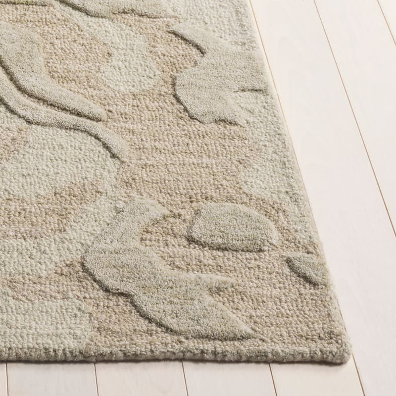 SAFAVIEH Handmade Ebony Teunie Wool Rug