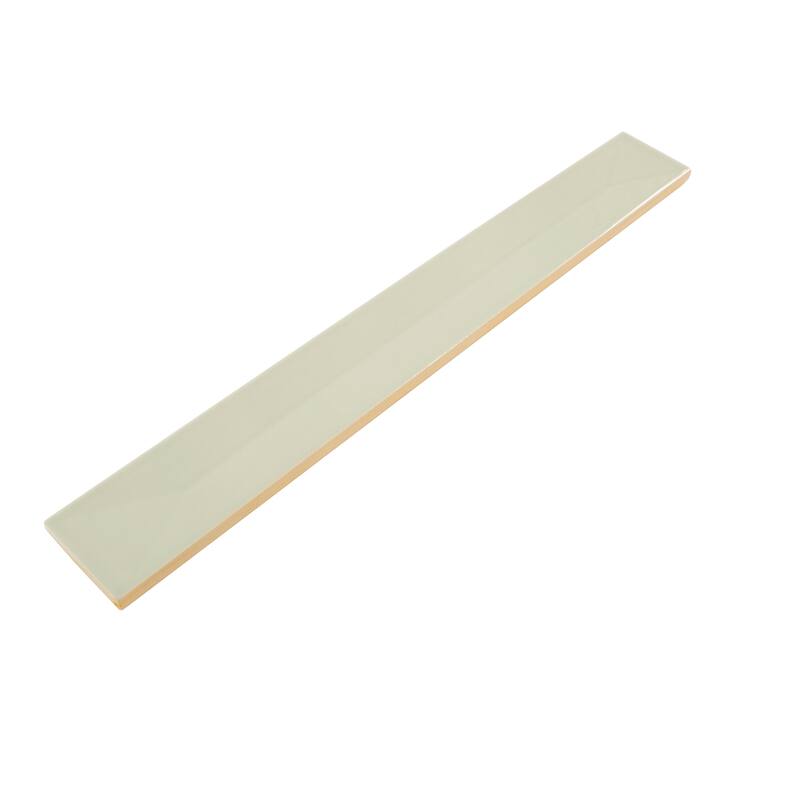 Apollo tile 2" x 16" Horizonte Glossy Soft Mint Green Ceramic Tile (10.76 sq ft/case) - 50 Pack