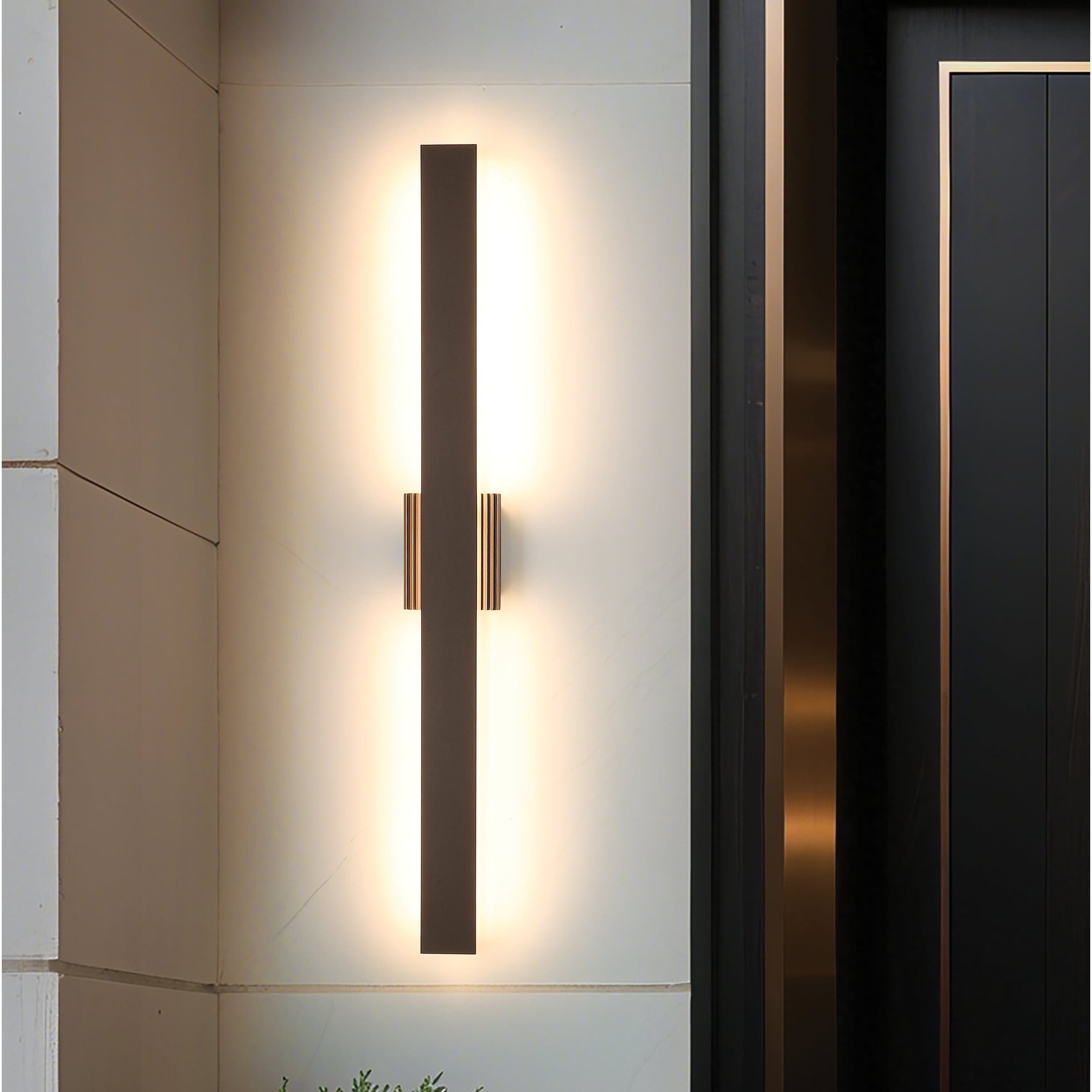 Thesis Jacks 48-inch Architectural Bronze 5CCT LED Exterior Wall Sconce