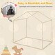 preview thumbnail 7 of 10, Costway Kid's Play Tent Toddler Playhouse Castle Solid Wood Frame with - See Details