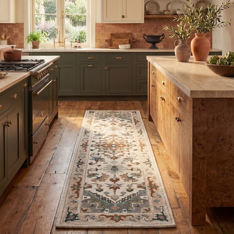 SAFAVIEH Handmade Heritage Carrol Traditional Oriental Wool Rug