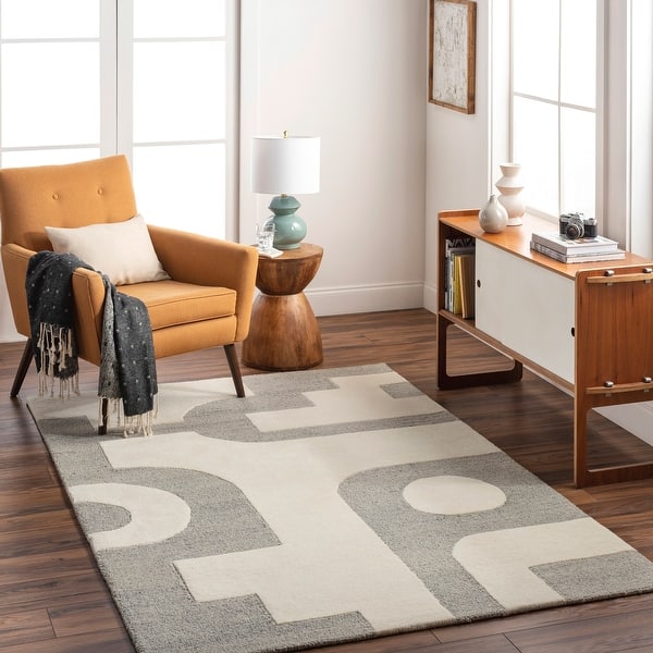 slide 2 of 6, Fatao Handmade Modern Wool Rug 2' x 3'