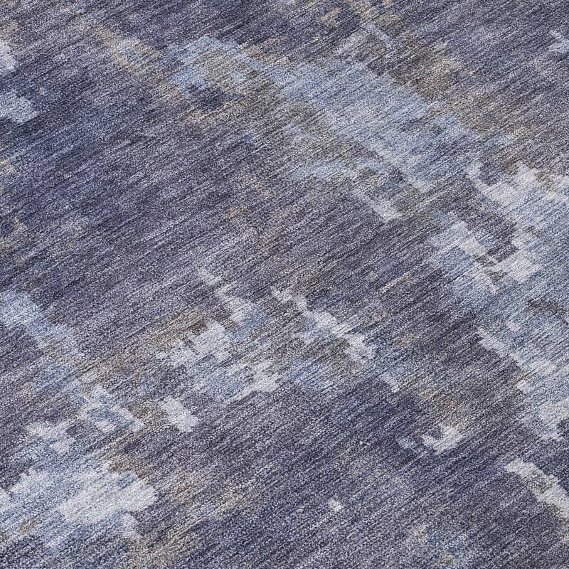 Machine Washable Indoor/ Outdoor Ombre Abstract Chantille Rug