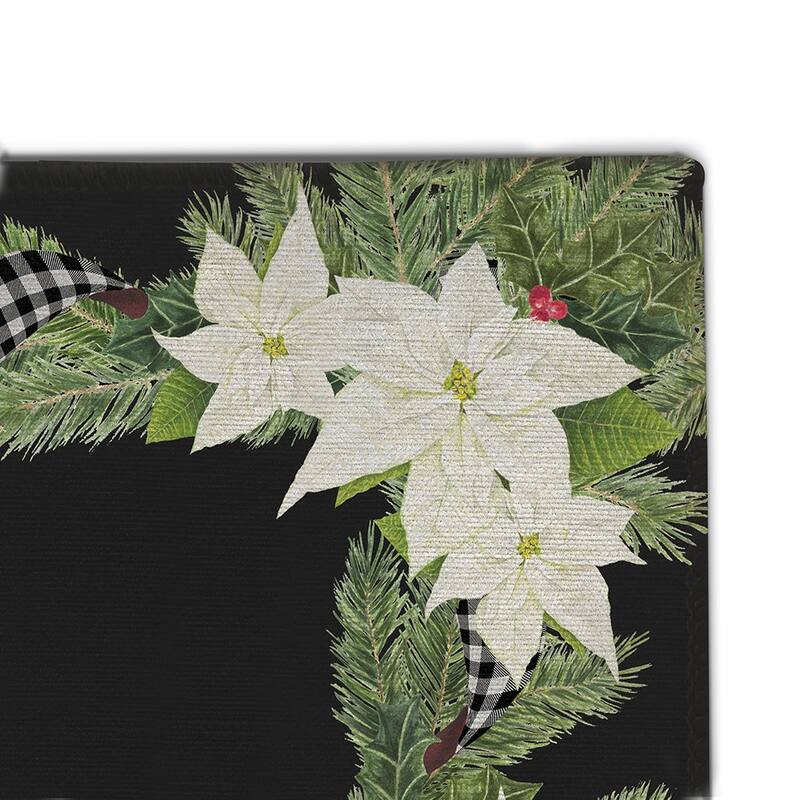 Laural Home Christmas Themed Chenille Outdoor Rug