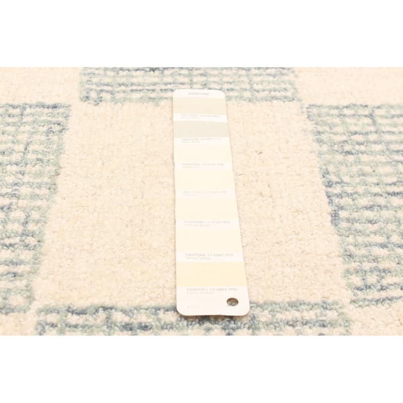 ECARPETGALLERY Hand Tufted Timeless Cream Wool Rug - 5'0 x 7'10