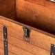 preview thumbnail 7 of 6, Rustic Large Wooden Storage Trunk with Lockable Latch