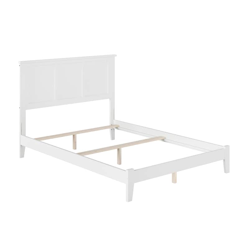 Madison Queen Foundation Bed Frame in White