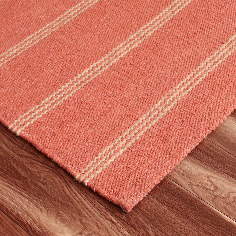 Sevita Striped Jute Area Rug
