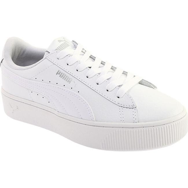 puma vikky stacked white