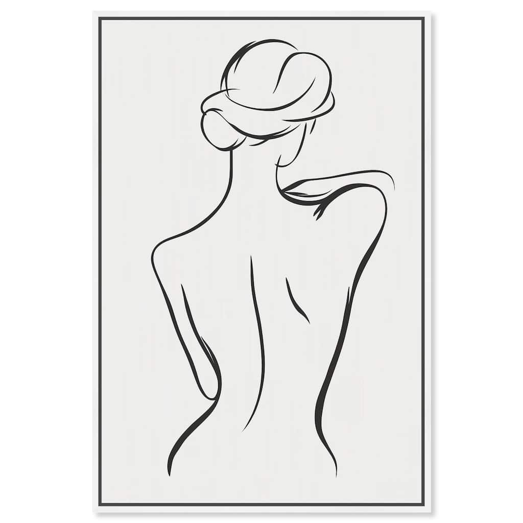 Woman in Contour III Canvas by Art Remedy