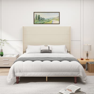Stylish High Headboard Bed