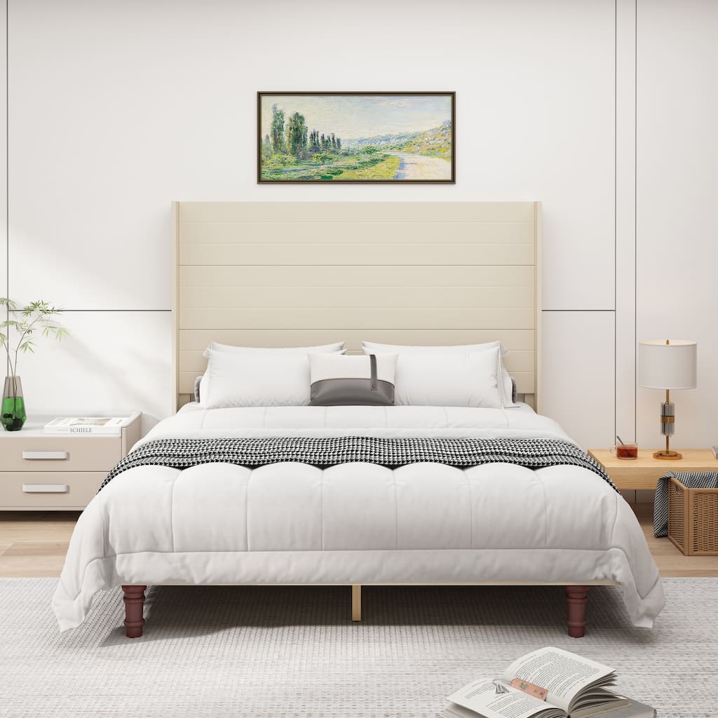 Stylish High Headboard Bed