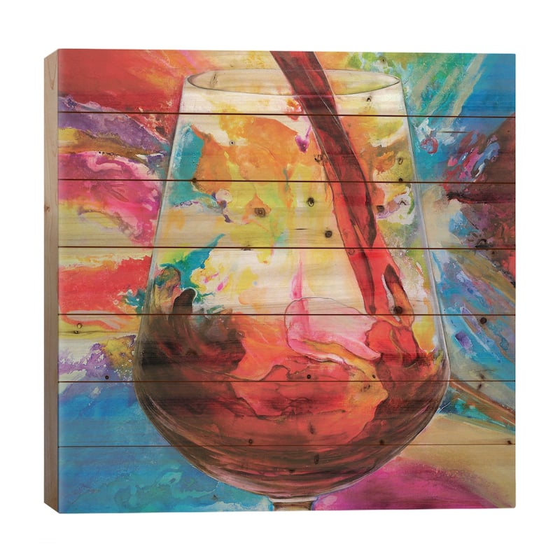 Catador De Sentimientos I Print On Wood by Gabriela Villarreal - Multi-Color - 26x26x1.5