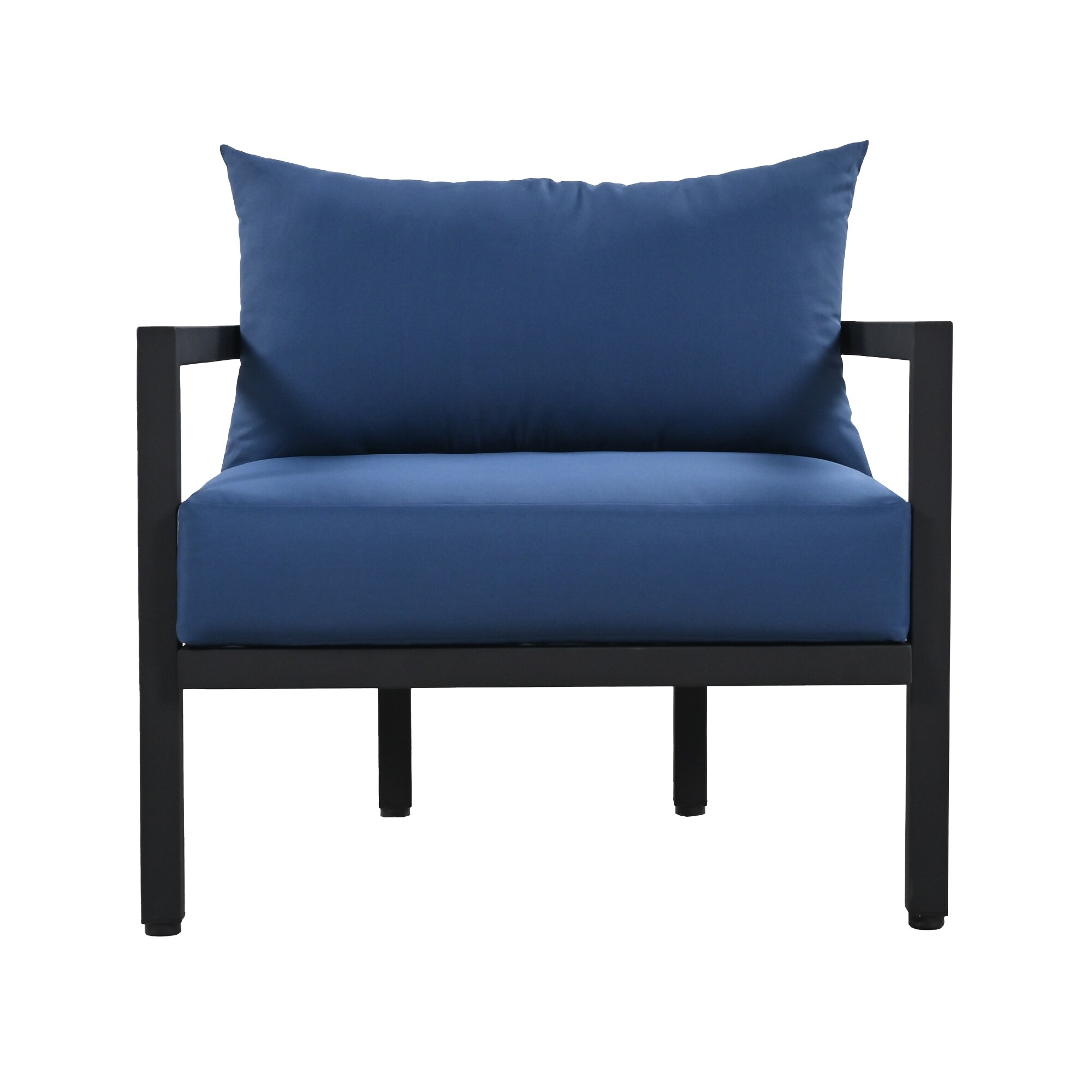 Steel sofa with top cushion