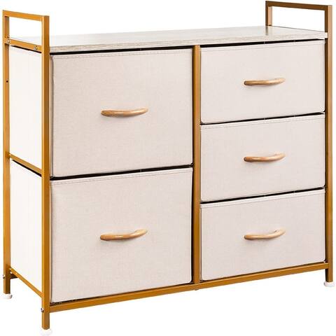 Wide Dresser with 5 Drawers