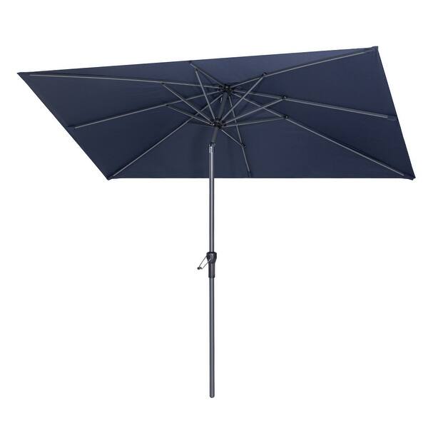 Shop Black Friday Deals On Crestlive Products 9 X 5 Ft Patio Outdoor Rectangular Market Umbrella On Sale Overstock 31600088 Tan