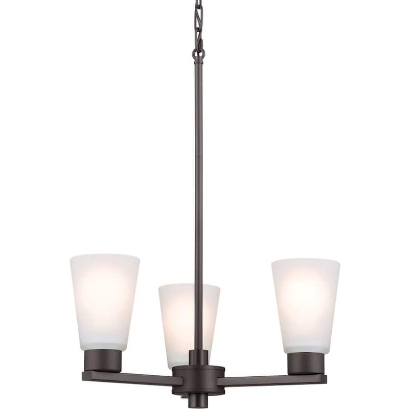 Kichler 52435 Stamos 3 Light 18" Wide Chandelier - Olde Bronze