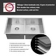 preview thumbnail 10 of 15, Low-Divide Undermount Double Bowl Stainless Steel Kitchen Sink