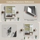 preview thumbnail 13 of 17, Modland LED Lighted Medicine Cabinet with Mirror Bathroom Mirror Cabinet with Lights Anti-Fog