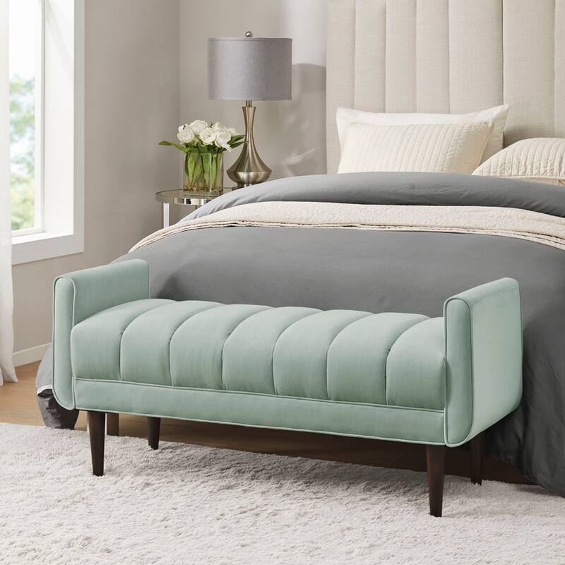 Linea Upholstered Modern Accent Bench