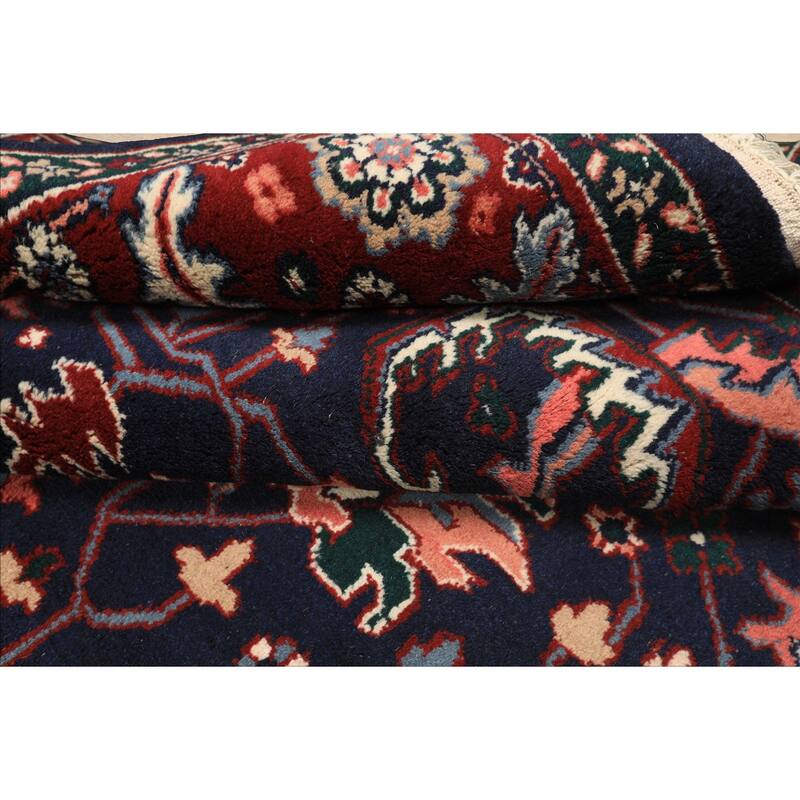 5'10''x8'6'' Hand Knotted Wool Navy Oushak Arts & Crafts Oriental Area Rug - 5' 10'' x 8' 6''