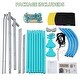 preview thumbnail 7 of 5, Swing Sets for Backyard, 3-in-1 Kids Metal Swing Stand with 40" Saucer Swing, Glider Swing, Rope Ladder