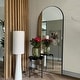 preview thumbnail 56 of 74, Modern Arched Full Length Aluminum Alloy Floor Mirror Standing Mirror 65x22 - Black