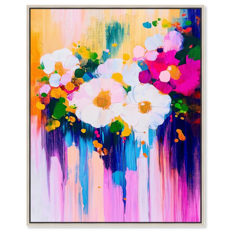 Contrast of Purity I Canvas by Art Remedy - 16" x 20" - Silver