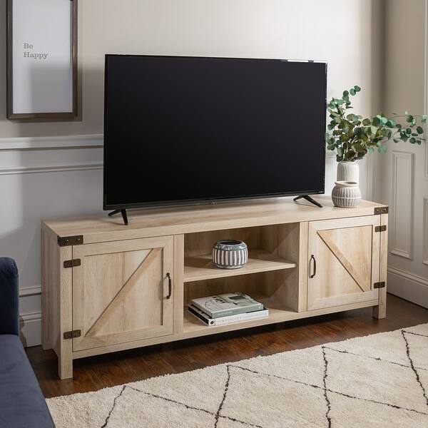 Shop The Gray Barn Firebranch 70 Inch Barn Door Tv Console On Sale Overstock 25482681