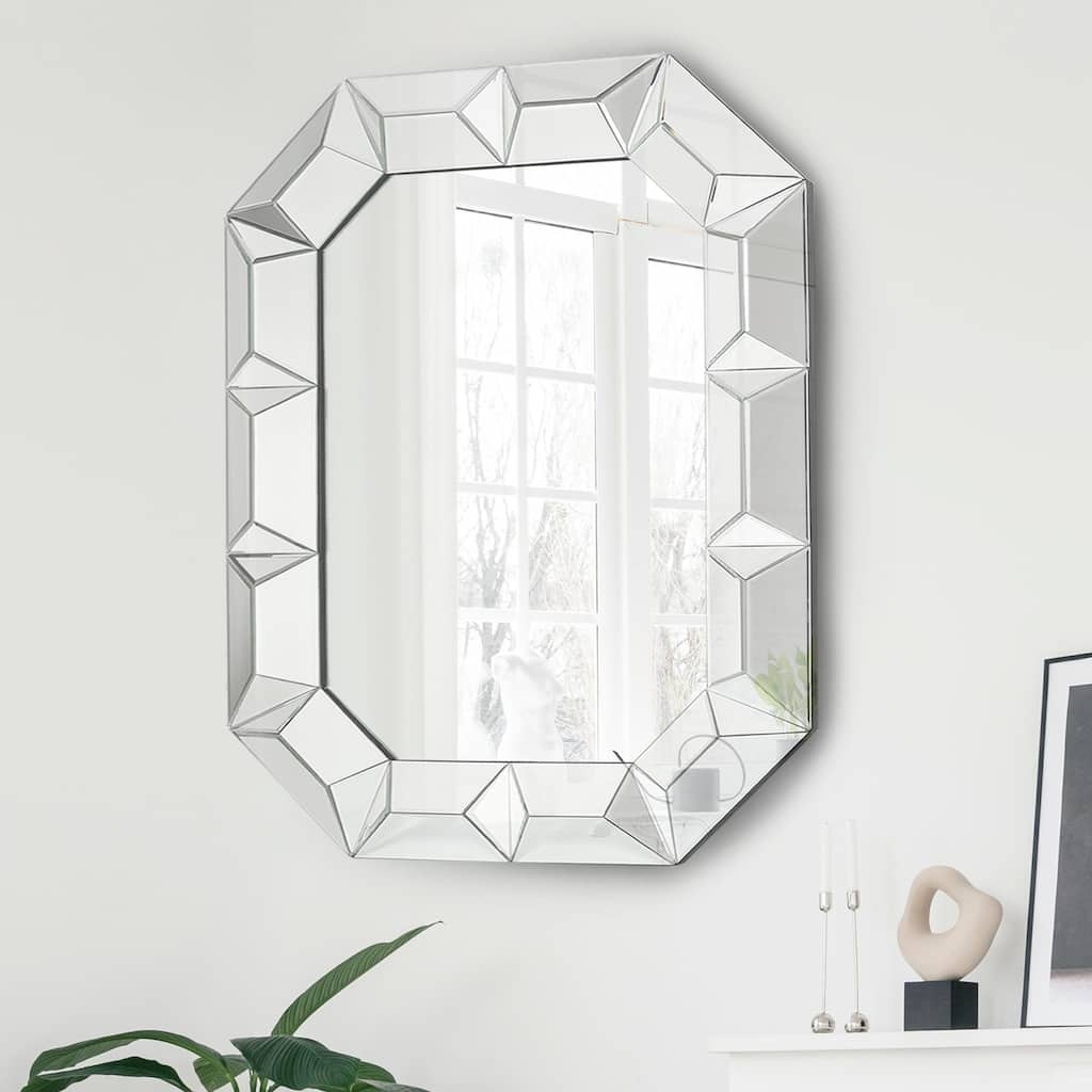 Luxury Large Bathroom Vanity Mirror Beveled Wall Mounted Accent Bedroom Living / Dining Room - 47.2" H x 35.5"W