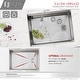 preview thumbnail 28 of 31, STYLISH 25 inch Stainless Steel 16G Workstation Undermount Kitchen Sink - 25" x 19" x 10"