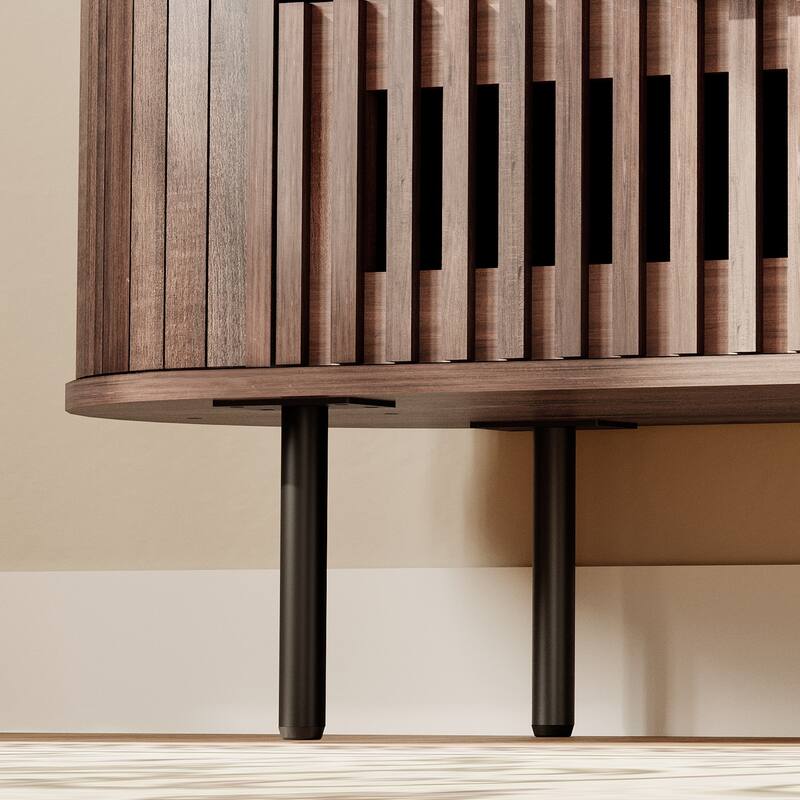 WAMPAT Fluted 6 Drawers Dresser,63" Wide Chest of Drawer