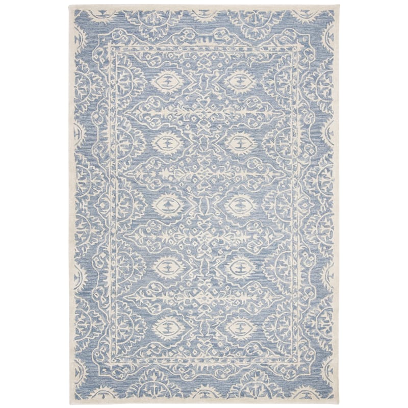 SAFAVIEH Handmade Bella Wivine Modern Floral Wool Rug