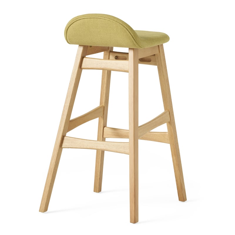 Carson Carrington Viborg 35-inch Green Fabric Bar Stool (Set of 2) by Christopher Knight Home