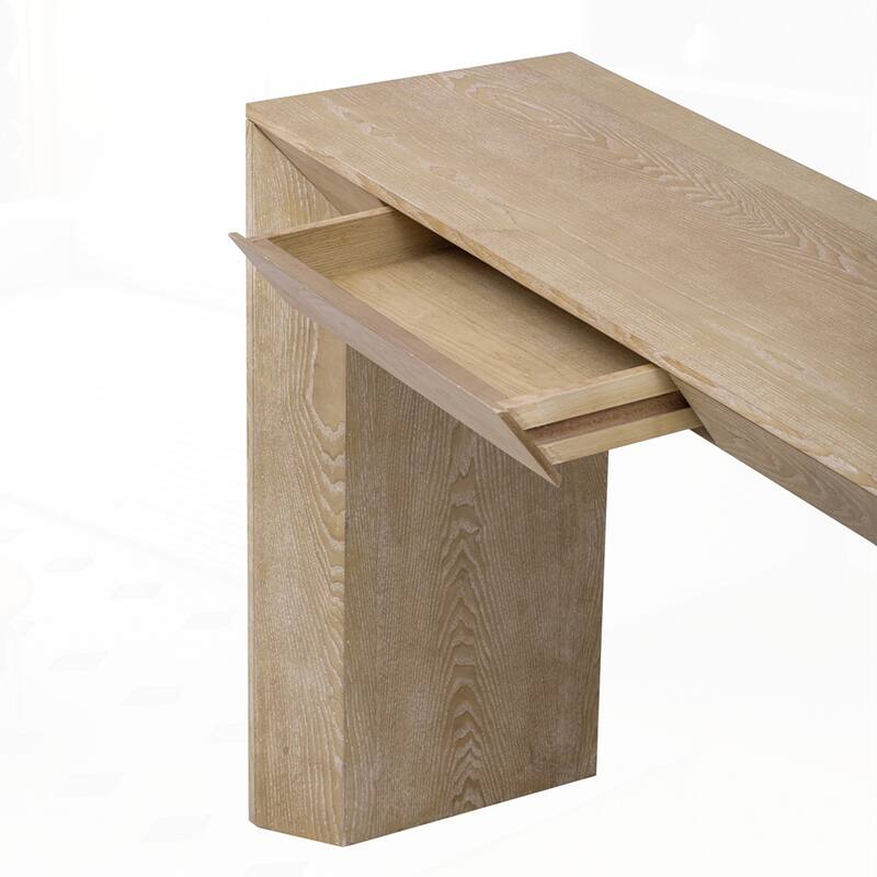 Farmhouse Console Table with 2 Concealed Drawers