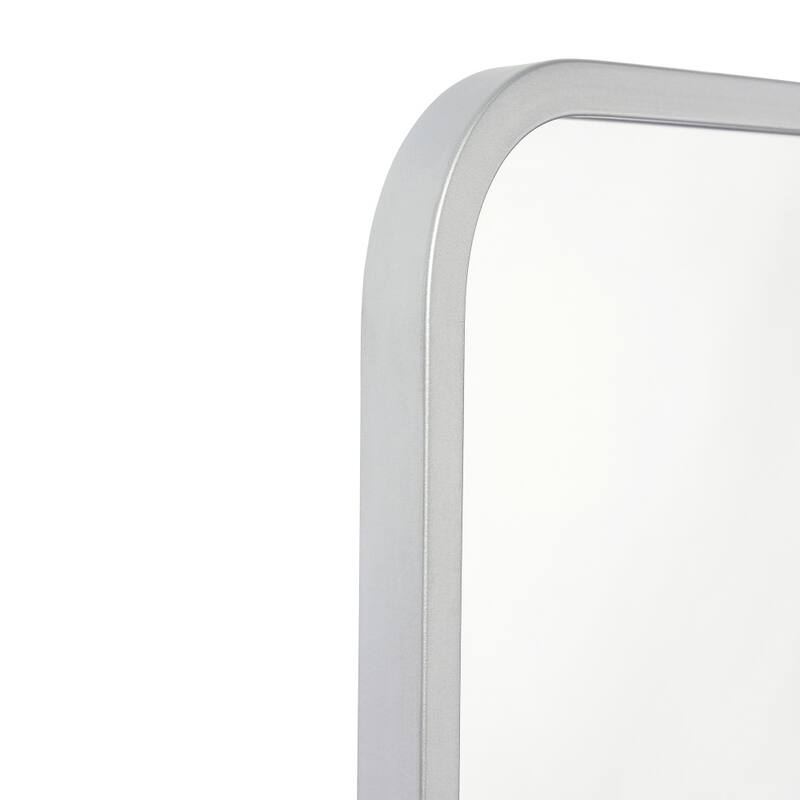 Wall Mount Shatterproof Rectangular Accent Wall Mirror with Metal Frame