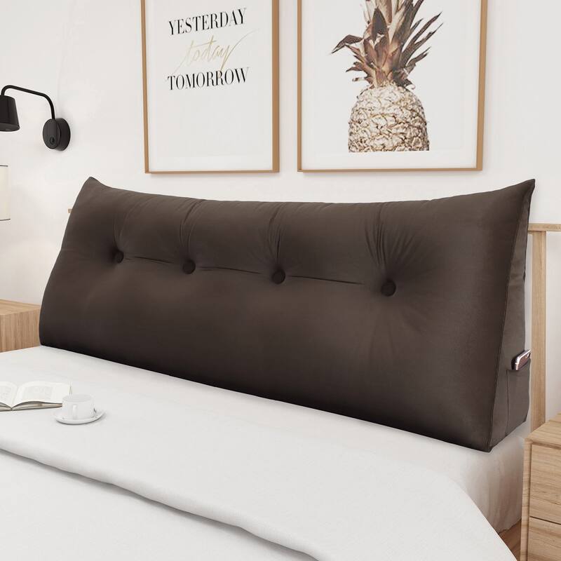 WOWMAX Bed Wedge Bolster Sit Up Reading Pillow Backrest