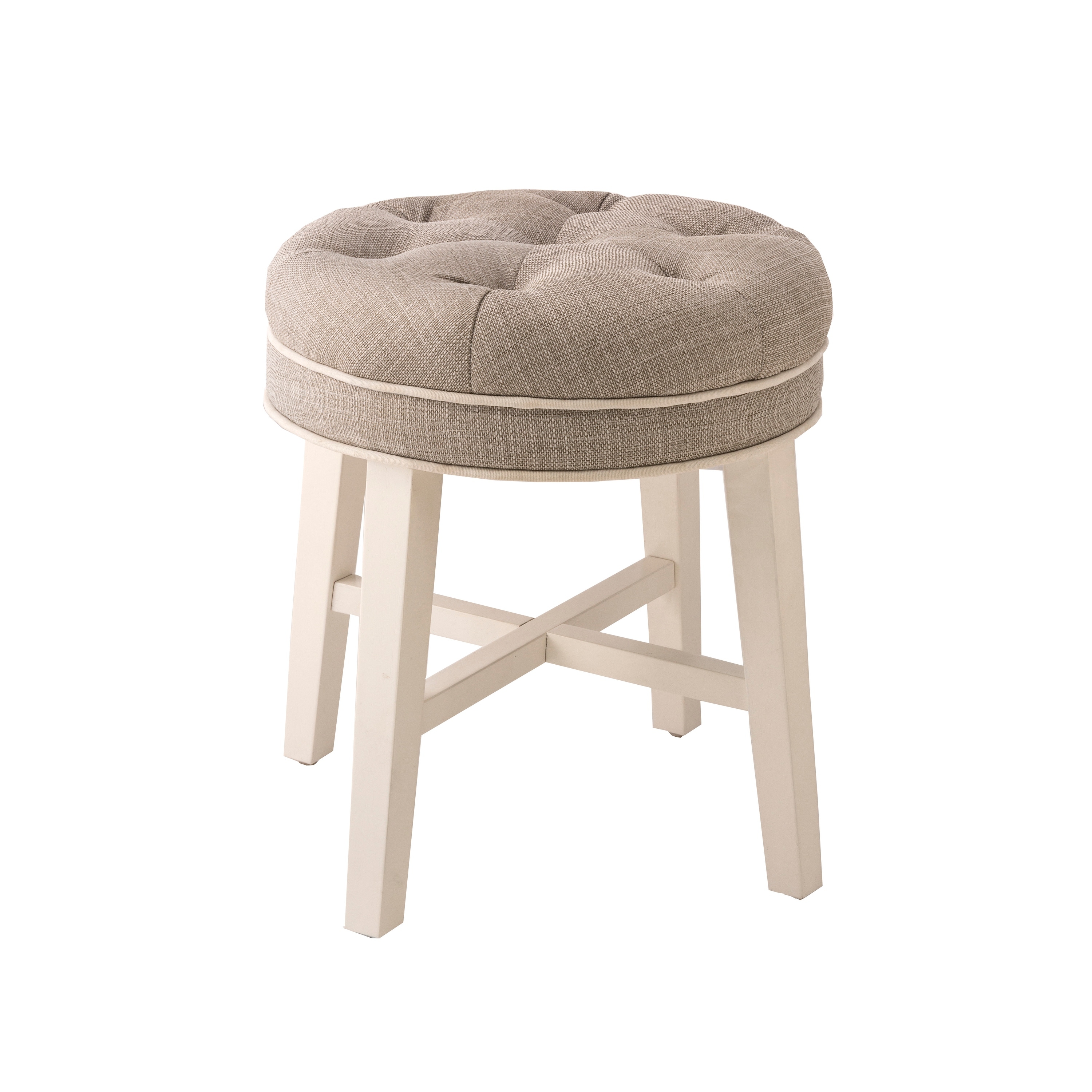 Shop Black Friday Deals On Hillsdale Sophia Tufted Backless Vanity Stool Shop Black Friday Deals On Hillsdale Sophia Tufted Backless Vanity Stool