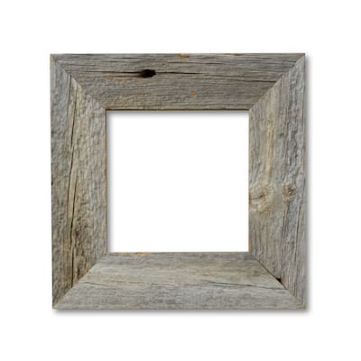 Coastal Dreams Weathered Grey 3" Thick Rustic Reclaimed Wood Frame