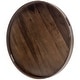 preview thumbnail 17 of 68, KINWELL Round Black Walnut Wood Serving Tray Ottoman Tray with Handles