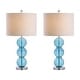 preview thumbnail 35 of 63, JONATHAN Y Ella 27" Glass Triple-Sphere LED Table Lamp, Mercury Silver/Chrome (Set of 2)