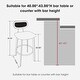 preview thumbnail 56 of 60, Glitzhome Industrial Modern Adjustable Bar Table Rustic Steel 3-Piece Pub Sets